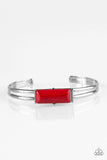 Desert Highway - Red - Paparazzi Cuff Bracelet #2058 (D)