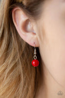 Walk This BROADWAY- Red - Paparazzi Necklace