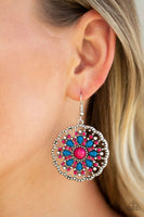 Paparazzi - Mardi Gras Garden - Pink Earrings #1767 (D)