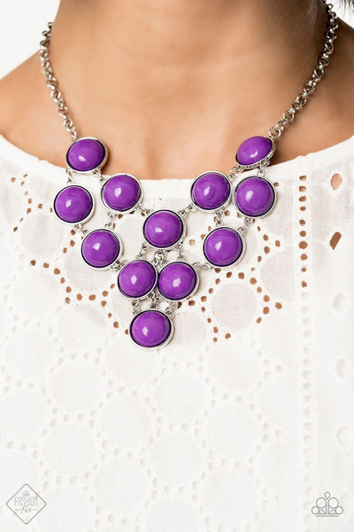 Pop-YOU-lar Demand - Purple - Paparazzi Necklace #3059 (D)