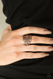 Divinely Daisy - Copper - Paparazzi Ring Flower #4908