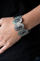 Paparazzi - Turn Up The TROPICAL Heat - Black Stretchy Bracelet #3362 (D)