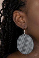 WEAVE Your Mark - Silver - Gray Paparazzi Earring