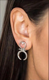Paparazzi - Giza Goddess - Silver Post Earrings