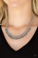 Glow and Grind - Silver - Paparazzi Necklace