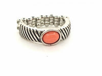 Zebra Zen - Orange - Paparazzi Ring #1480