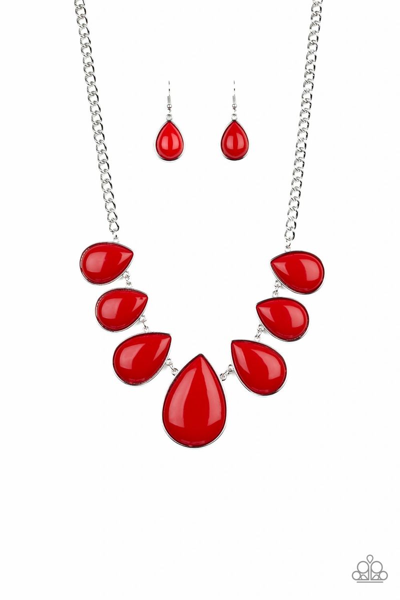 Drop Zone - Red - Paparazzi Necklace #3263 (D) – Jen’s Fab Fashions
