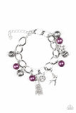Paparazzi "Lady Love Dove" - Purple Clasp Bracelet #1347 (D)