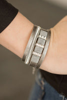 FAME Night - Silver - Paparazzi Clasp Bracelet
