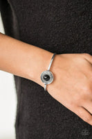 Paparazzi - Sahara Sunshine - Black Cuff Bracelet #3748(D)