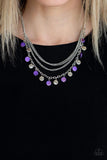 Beach Flavor - Purple - Paparazzi Necklace #4641 (D)