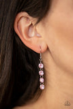 Paparazzi - Trickle-Down Effect - Pink Earrings #3994 (D)