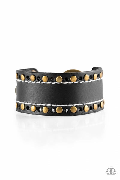 The WANDER Years - Black - Paparazzi Adjustable Buckle Bracelet
