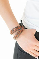 CRUSH Hour- Brown - Paparazzi Snap Double Wrap Bracelet #4764 (D)