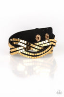 Looking For Trouble - Gold - Paparazzi Snap Bracelet