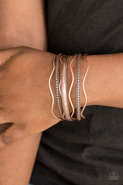Zesty Zimbabwe - Copper - Paparazzi Bangles Bracelet