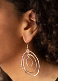 Retro Ruins - Rose Gold - Paparazzi Earrings