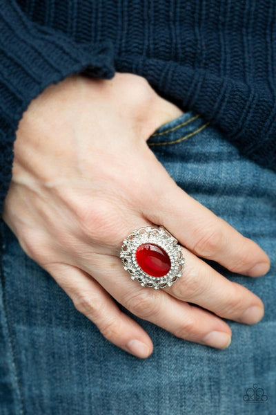 BAROQUE The Spell - Red Moonstone Paparazzi Ring