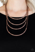 It Will Be Over MOON - Copper - Paparazzi Necklace