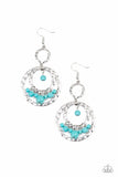 Paparazzi - Rio Rustic - Blue Earrings #1396 (D)