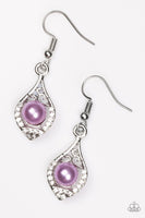 Westminster Waltz - Purple - Paparazzi Earrings #2598 (D)