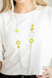 Tropical Sunsets - Green - Paparazzi Necklace