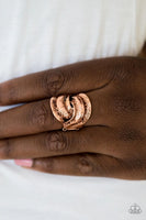 Feathers Will Fly - Copper - Paparazzi Feather Ring #3781