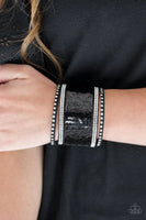 MERMAIDS Have More Fun - Black to Silver - Paparazzi Reversible Sequins Bracelet #4886