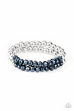 Paparazzi - Chroma Color - Blue Stretchy Bracelet #4281 (D)