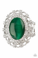 BAROQUE The Spell - Green - Paparazzi Moonstone Ring #4868