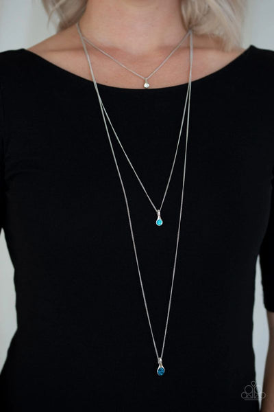 Crystal Chic - Blue - Paparazzi Necklace
