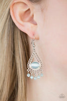 Paparazzi - Give Me The GLOW-down - Blue Moonstone Earrings #2989 (D)