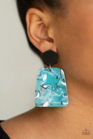 Majestic Mariner - Blue - Paparazzi Post Acrylic Earrings