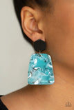 Majestic Mariner - Blue - Paparazzi Post Acrylic Earrings