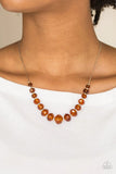 Crystal Carriages - Brown - Paparazzi Necklace