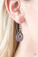 South Beach Sunsets - Pink - Paparazzi Earrings #656 (D)