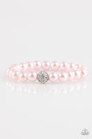 Im Here For The Bride - Pink - Paparazzi Stretchy Bracelet #2251 (D)
