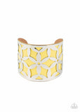 Garden Fiesta - Yellow - Paparazzi Cuff Bracelet