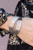 Urban Glam - Silver - Paparazzi Cuff Bracelet Fashion Fix #2690