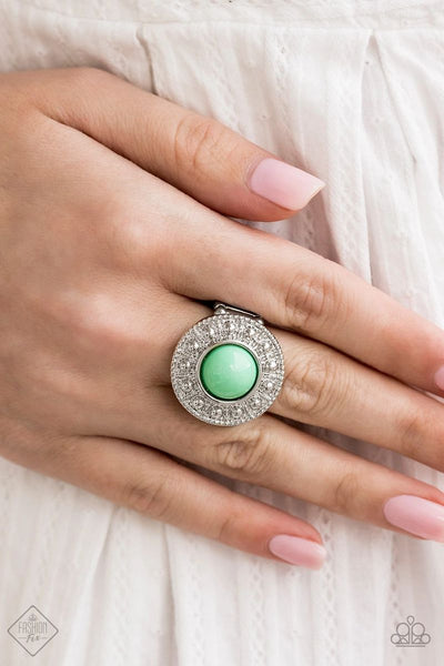 Treasure Chest Shimmer - Green - Paparazzi Ring