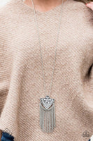 Hunt Or Be Hunted - Silver - Paparazzi Necklace #2685