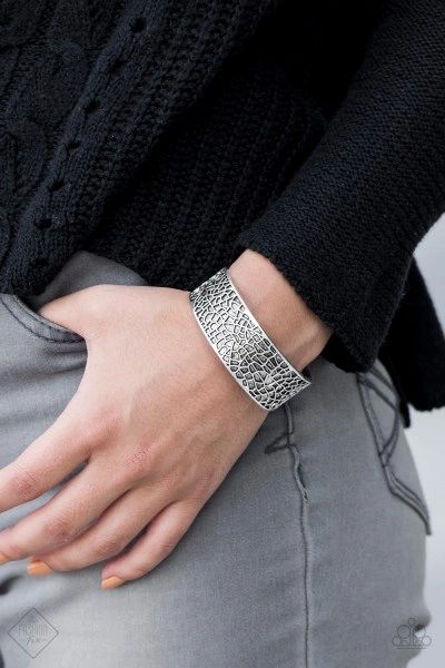 Nature Mode - Silver - Paparazzi Cuff Bracelet Fashion Fix #633