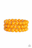 Chroma Collision - Orange - Paparazzi Stretchy Bracelet