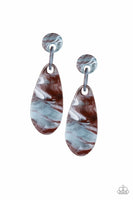 Paparazzi - A HAUTE Commodity - Brown Post Acrylic Earring
