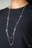 Paparazzi - Raise Your Glass - Purple Necklace