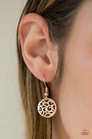 All The Time In The WHIRL - Rose Gold - Paparazzi Necklace #2247