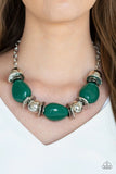 Vivid Vibes - Green - Paparazzi Necklace #2223