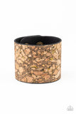 Cork Congo - Brass - Paparazzi Snap Bracelet