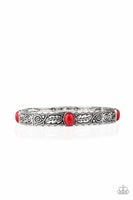 Paparazzi - Wild West Story - Red Stretchy Bracelet 3717(D)