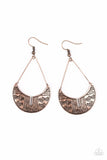 Trading Post Trending - Copper - Paparazzi Earrings